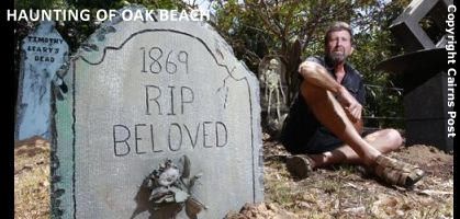 Richard Lavender Candidate for Douglas Shire Council Creating Haunting of Oak Beach - a once a year award winning community event