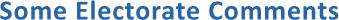 Electorate Comments - Richard Lavender Candidate for Douglas Shire Council
